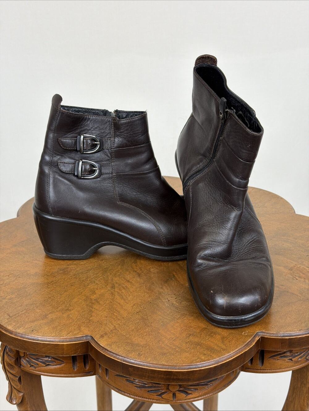 Dansko Brown Womens Ankle Boots Short Bootie Ladies Comfort Shoes Size 10.5